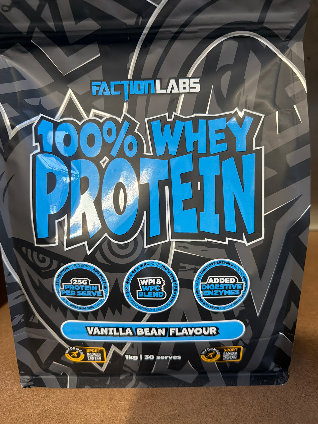 Faction Labs 100% Whey Protein - Vanilla Bean