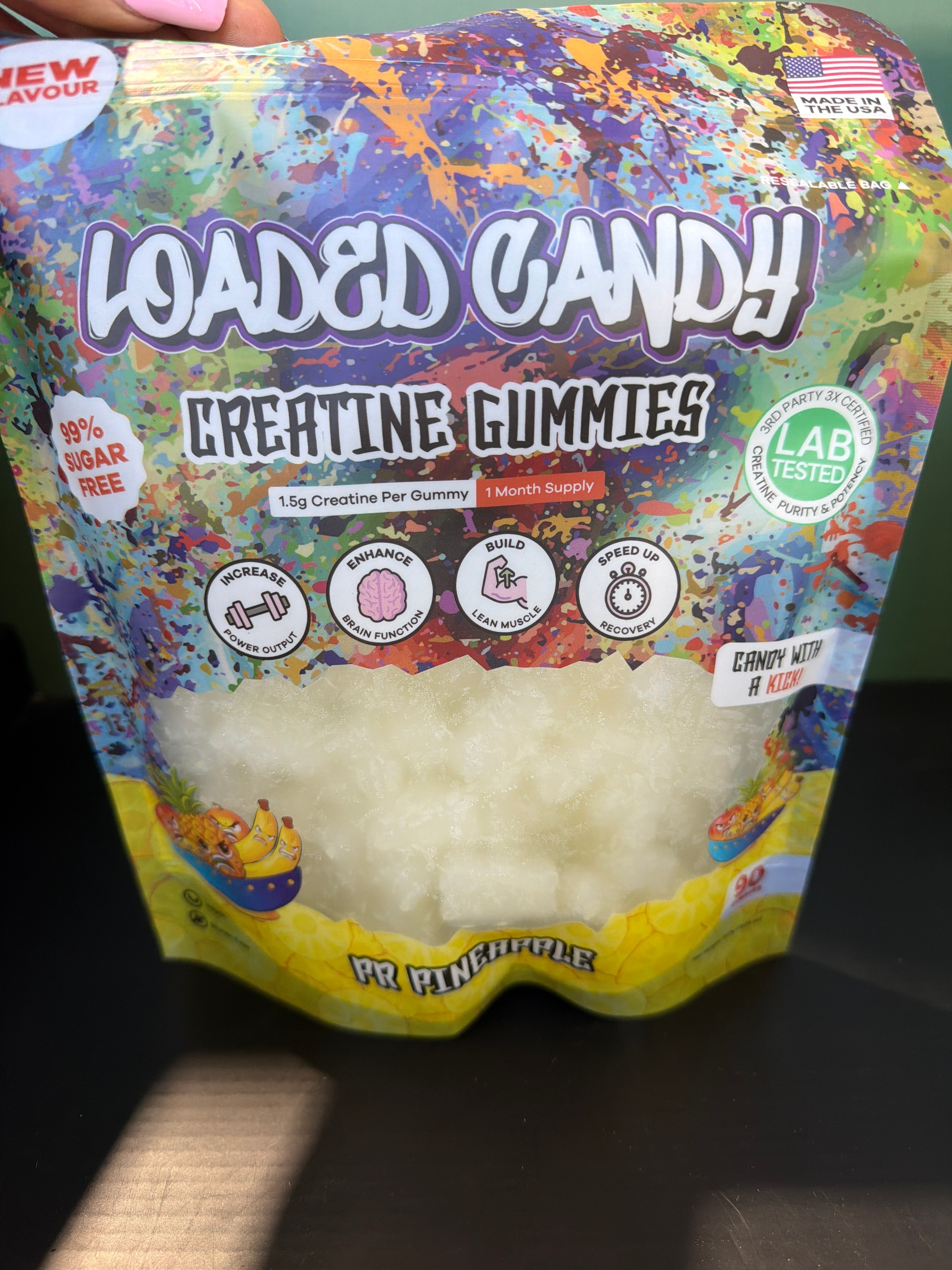 Loaded Candy Creatine Gummies - PR Pineapple