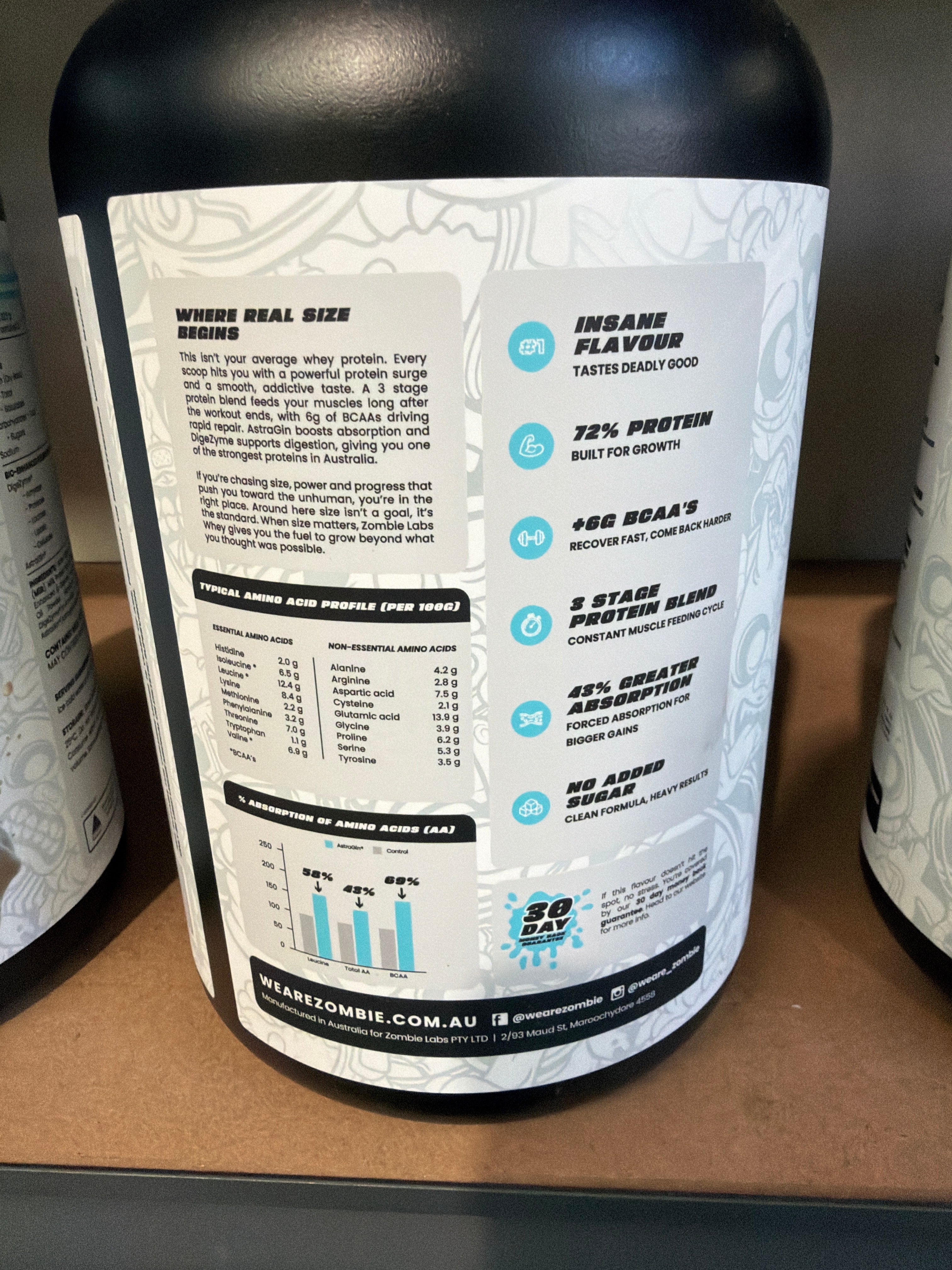 Zombie Labs Whey Protein Blend + Digezyme - Chocolate Milk
