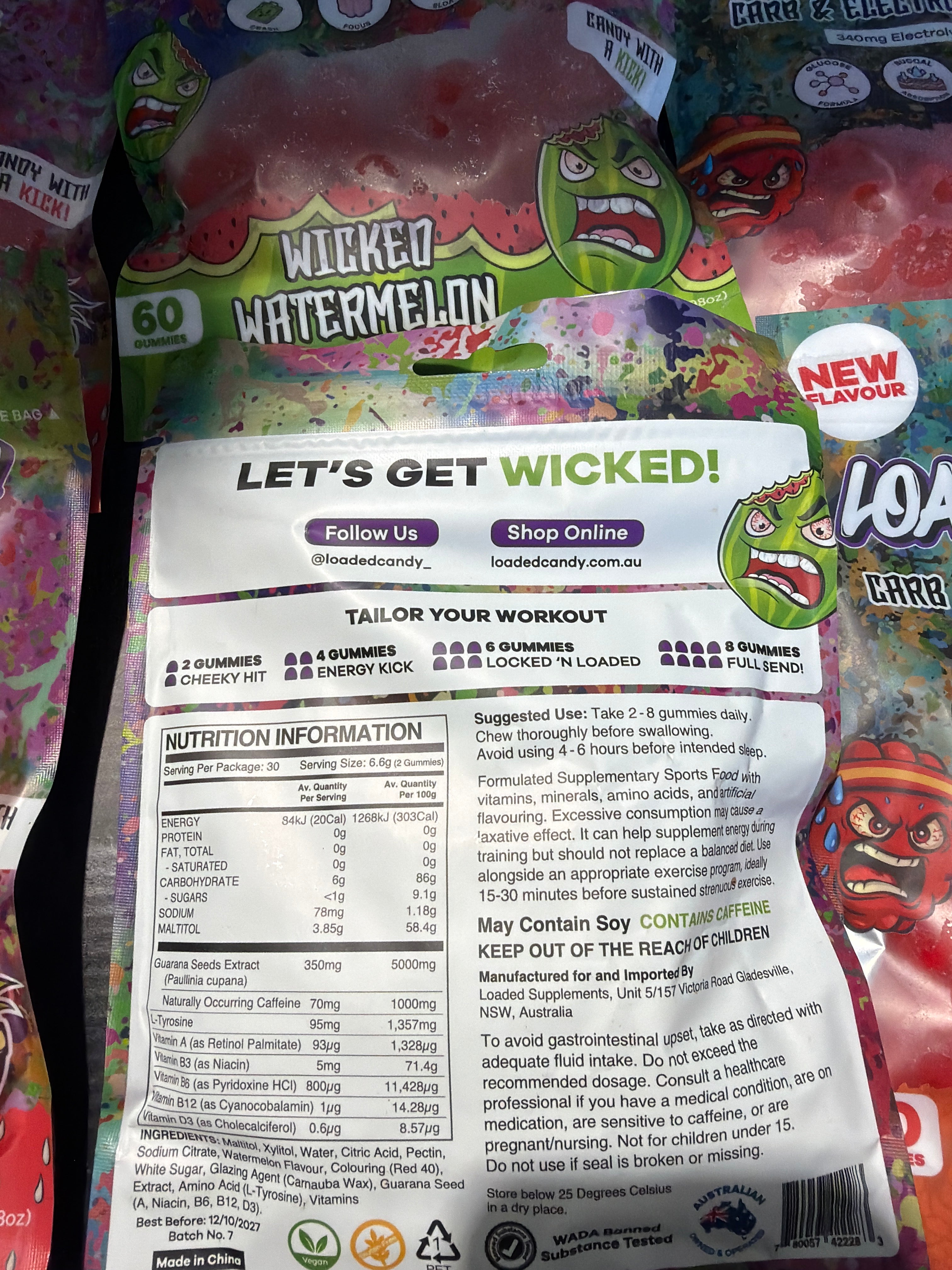 Loaded Candy Pre-Workout Gummies - Anabolic Apple