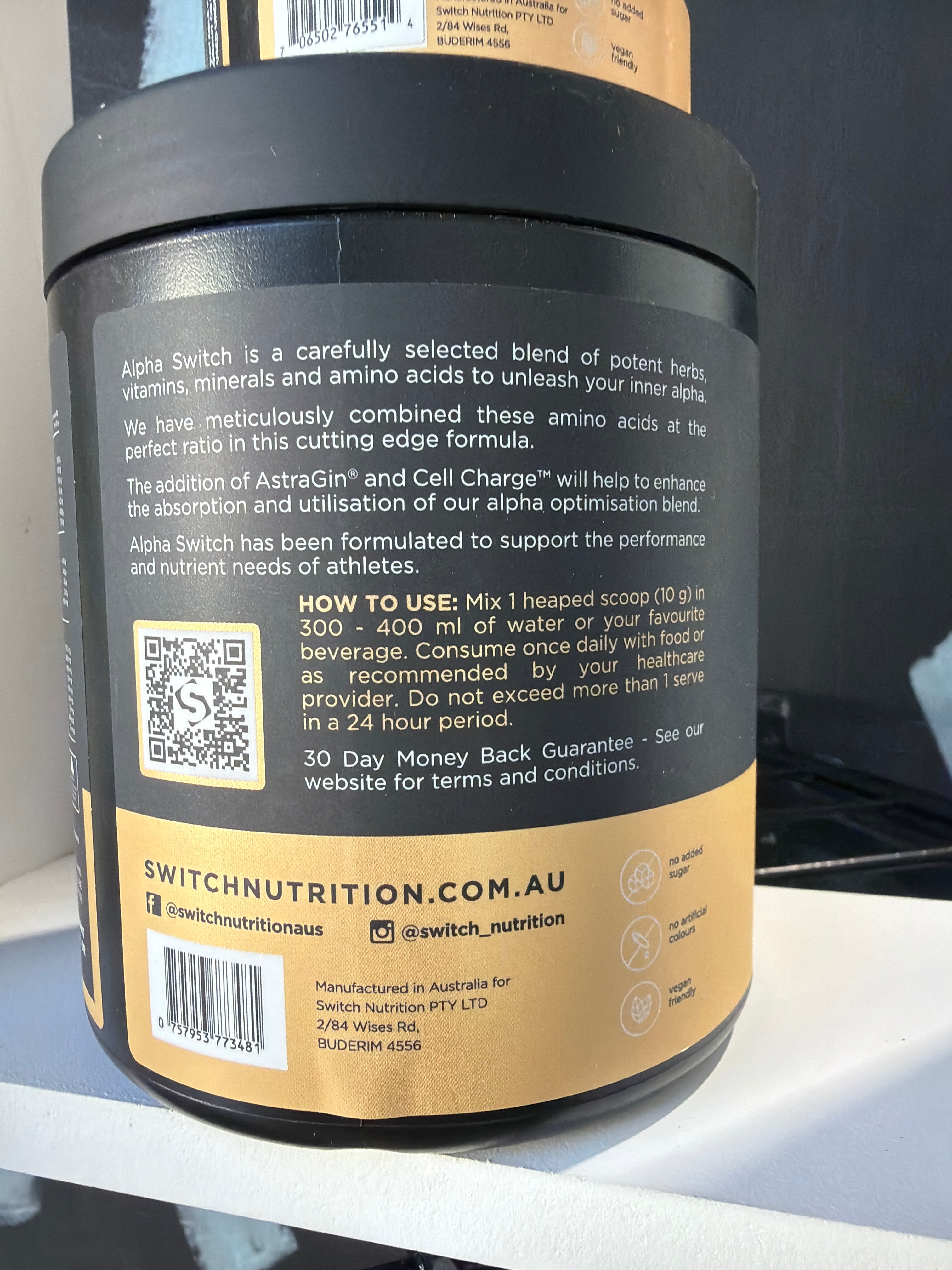 Switch Nutrition Alpha Switch Powder - Paradise Fruit Flavour