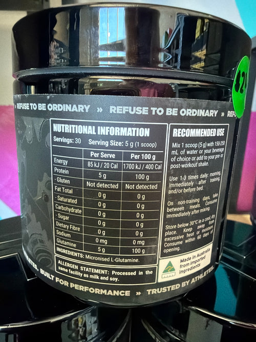 Faction Labs Glutamine 100% Pharmaceutical Grade - Unflavoured