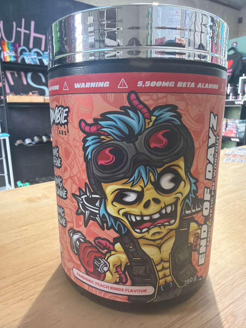 Zombie Labs End of Dayz Pre-Workout 750g - Pandemic Peach Rings
