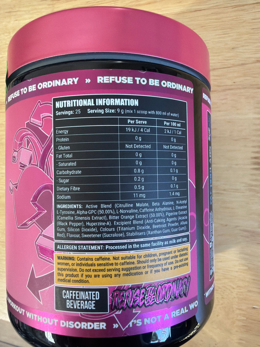 Disorder preworkout