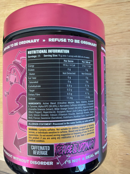 Disorder preworkout