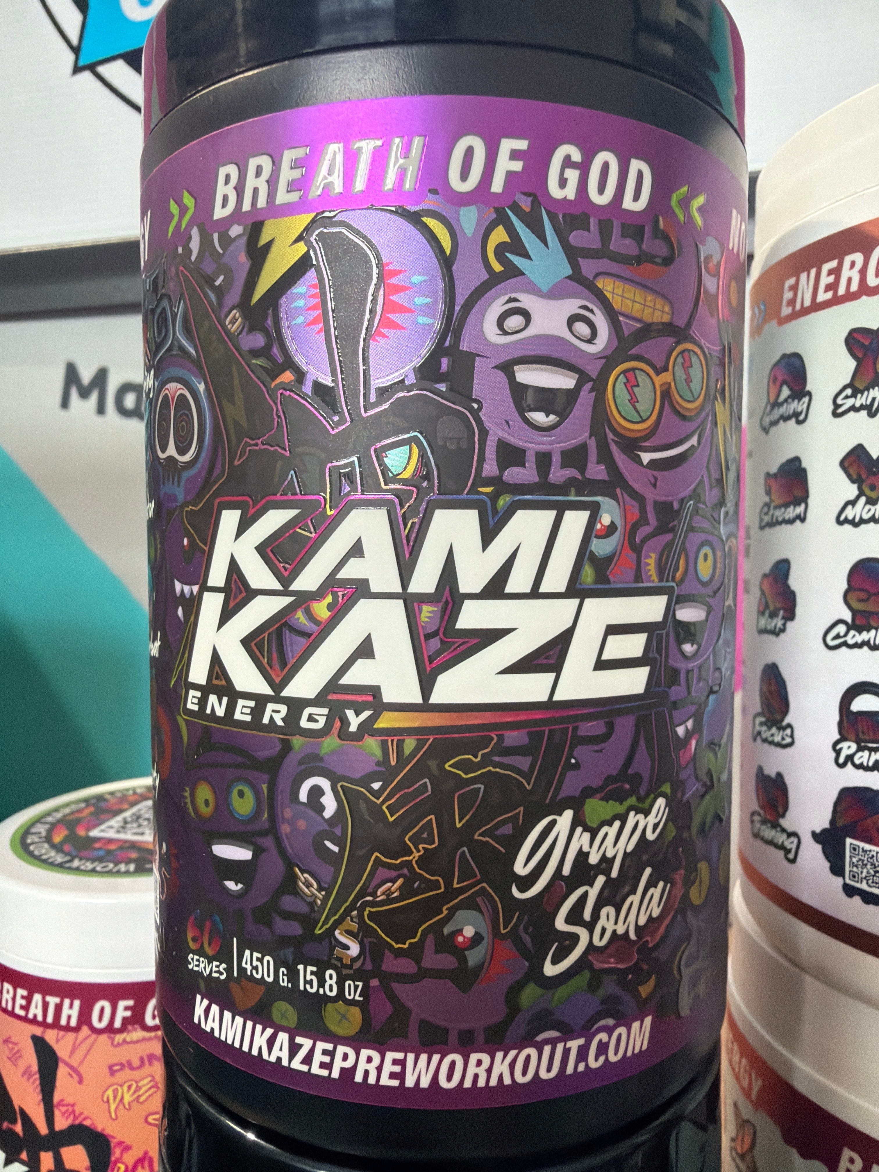 Kamikaze Energy Breath of God - Grape Soda