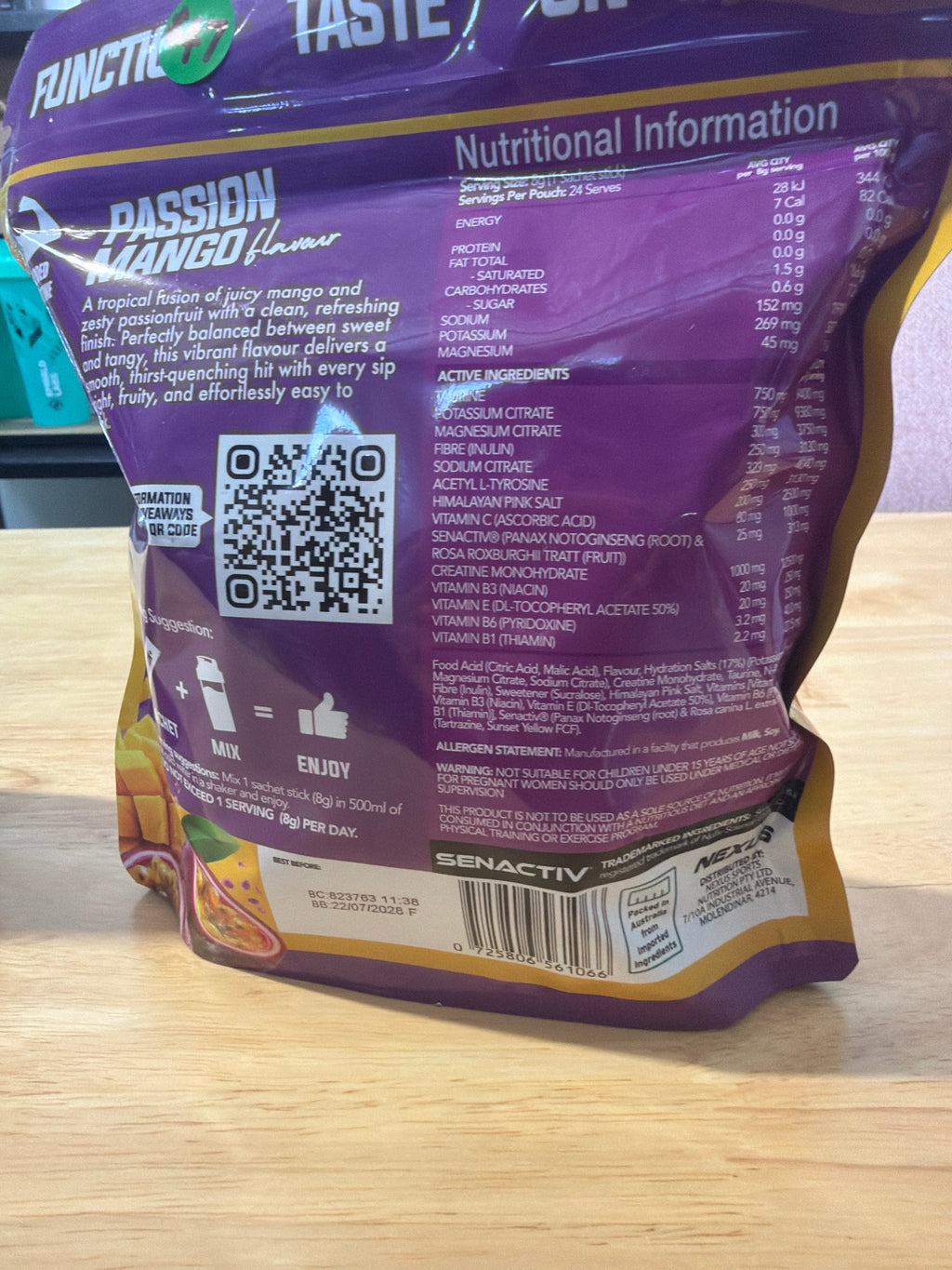 Nexus Hydration+ Passion Mango – 24 Serves