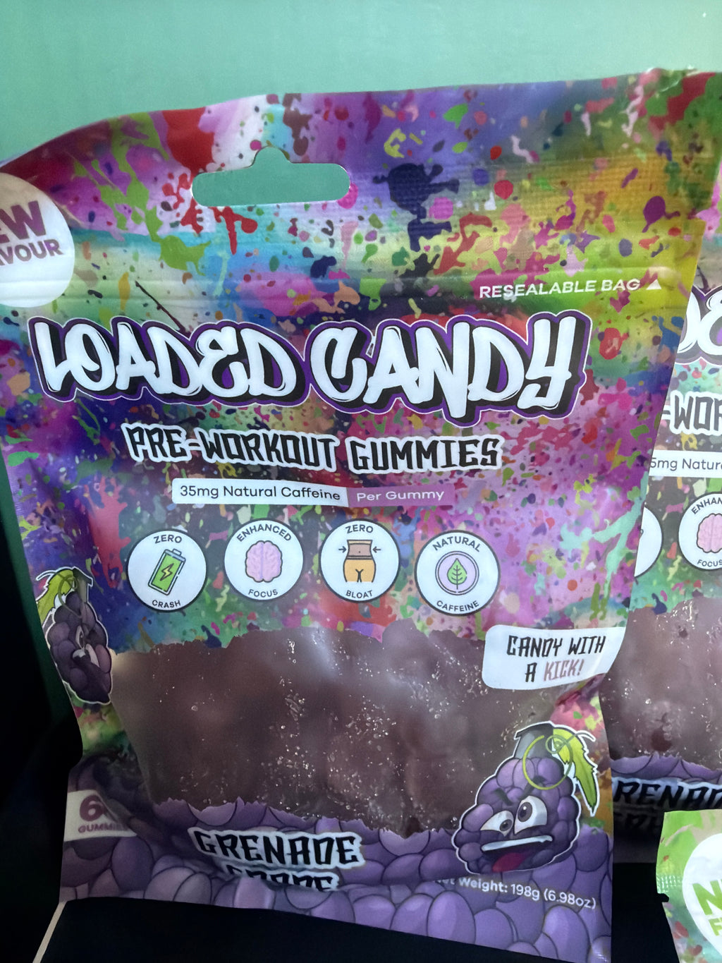 Loaded Candy Pre-Workout Gummies - Grenade Grape