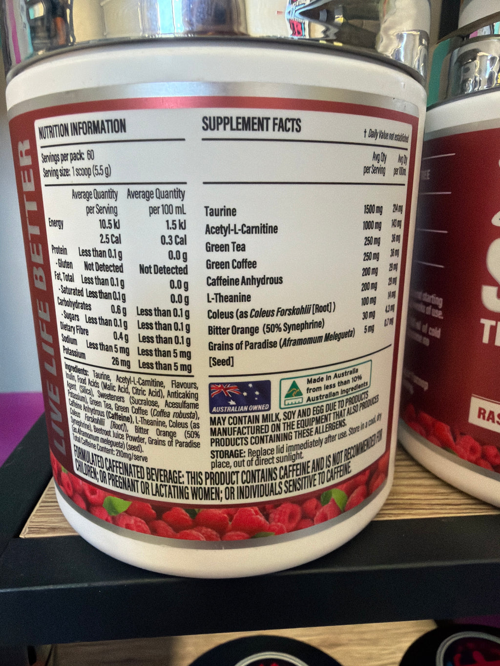 X50 Showtime Thermoshred 2 in 1 - Raspberry