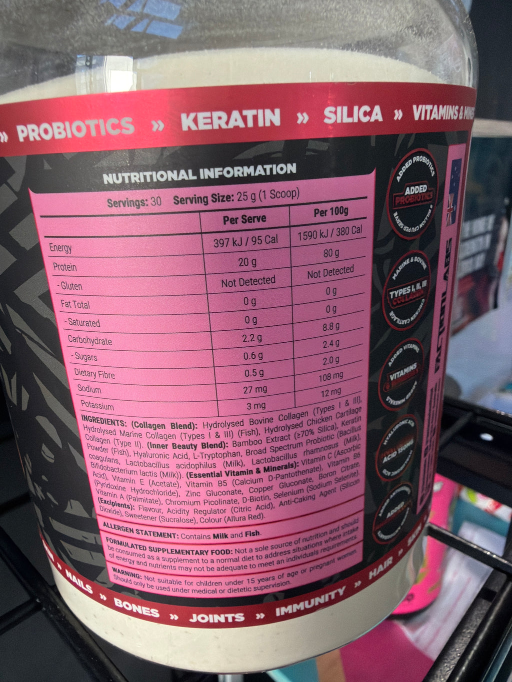 Faction Labs Protein Water - Wild Raspberry Flavour