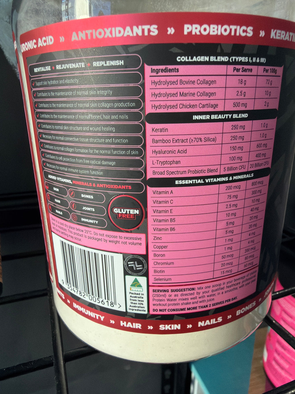 Faction Labs Protein Water - Wild Raspberry Flavour