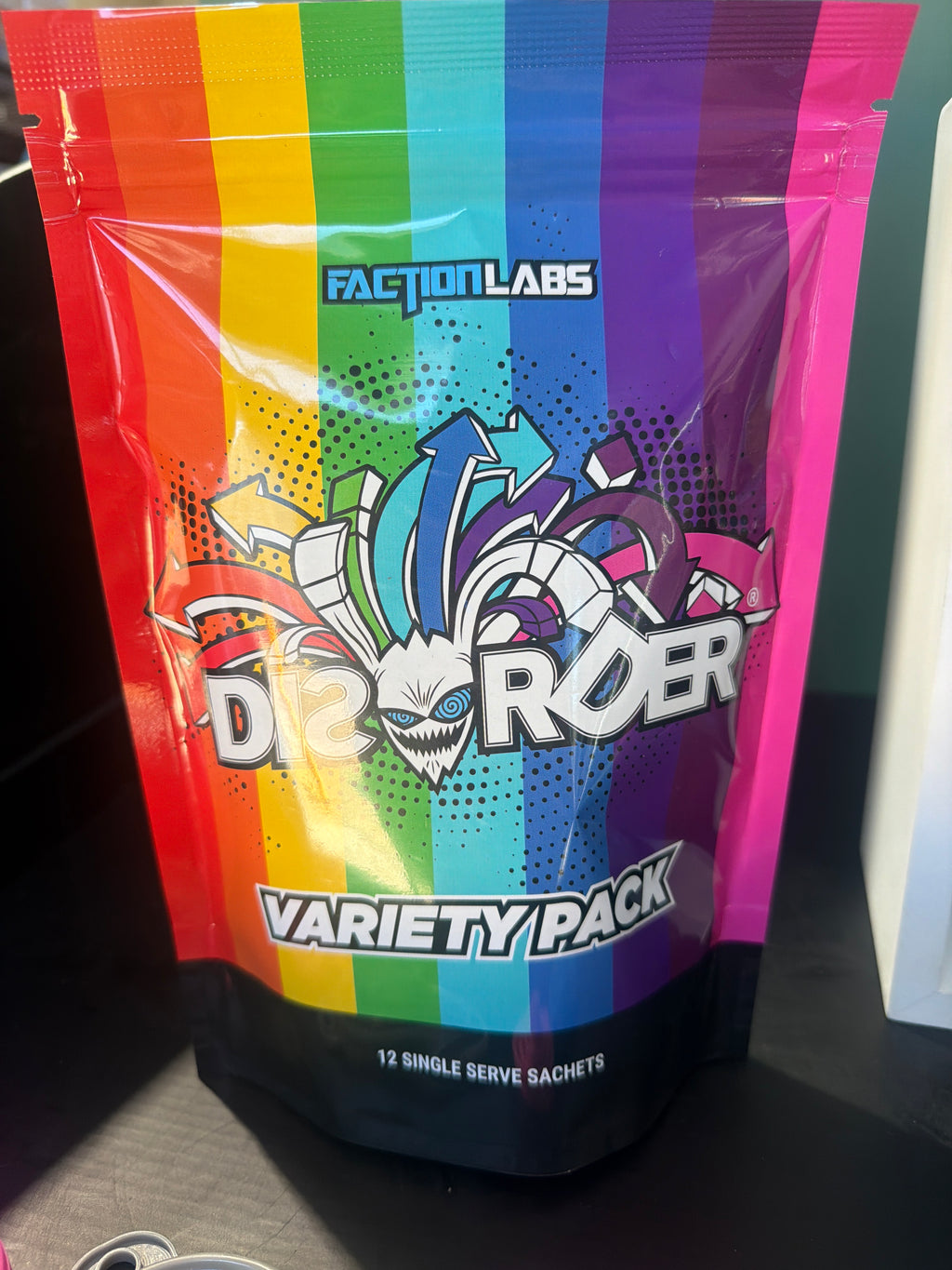 Faction Labs Disorder Pre-Workout – Variety Pack (12 Single Serve Sachets)