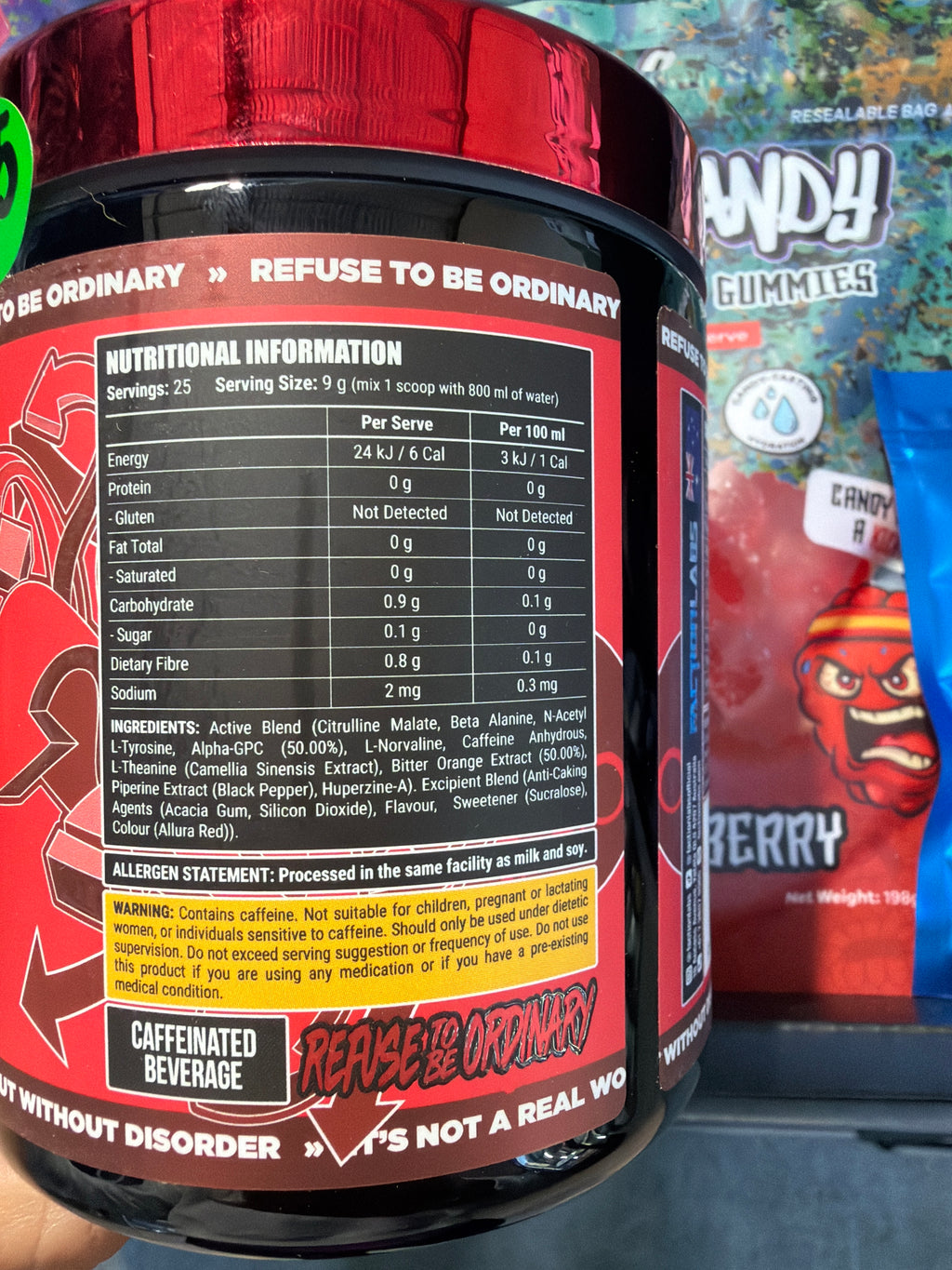 Faction Labs Disorder - Red Russian (Raspberry Flavour)