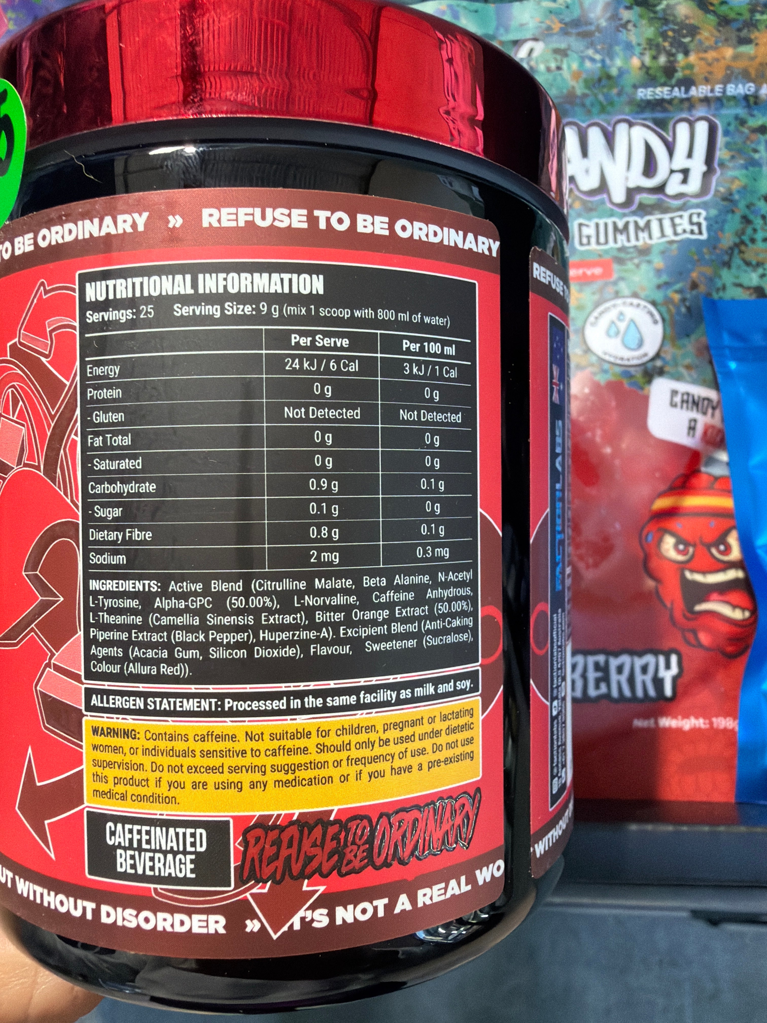 Faction Labs Disorder - Red Russian (Raspberry Flavour)