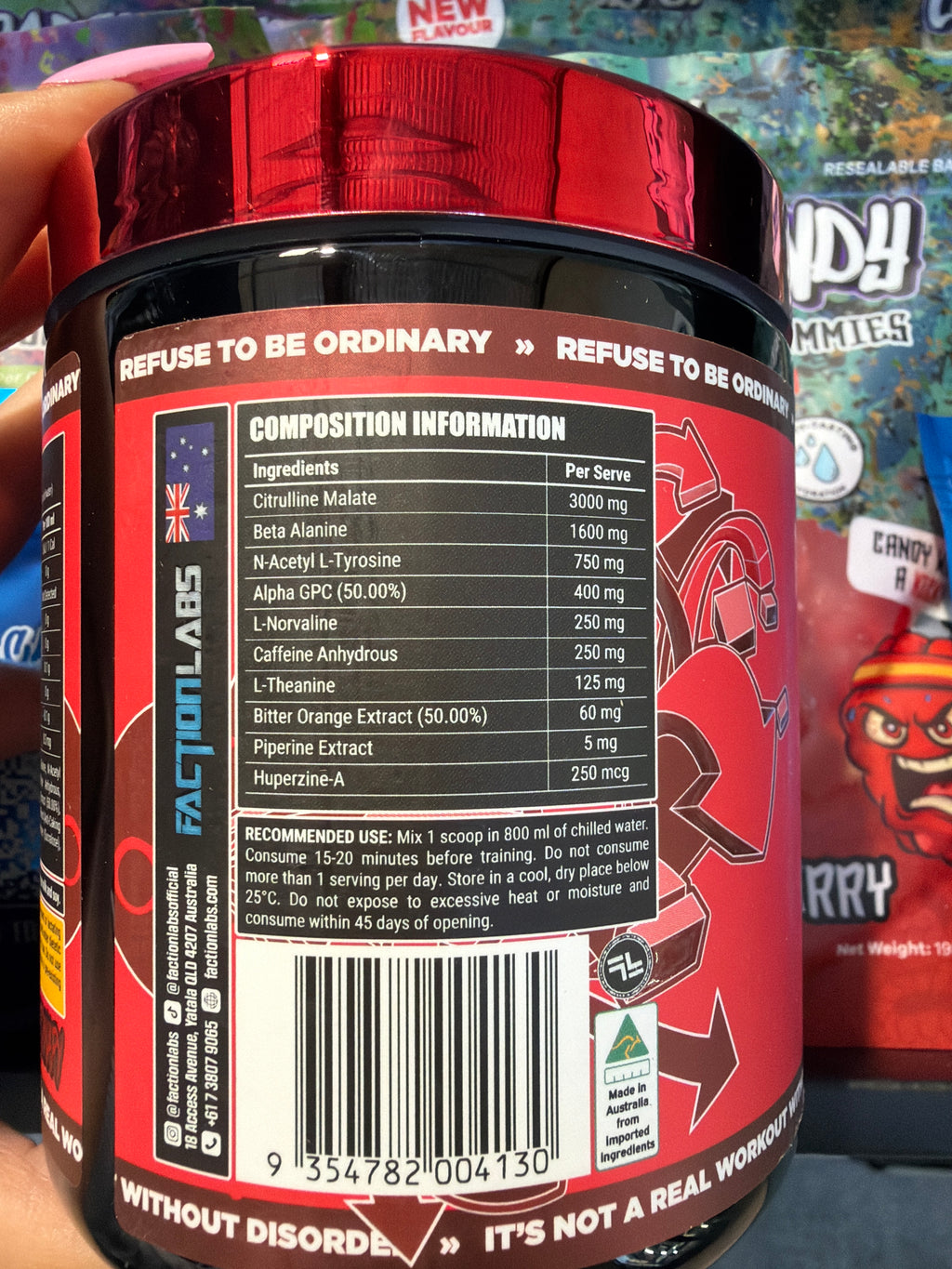Faction Labs Disorder - Red Russian (Raspberry Flavour)
