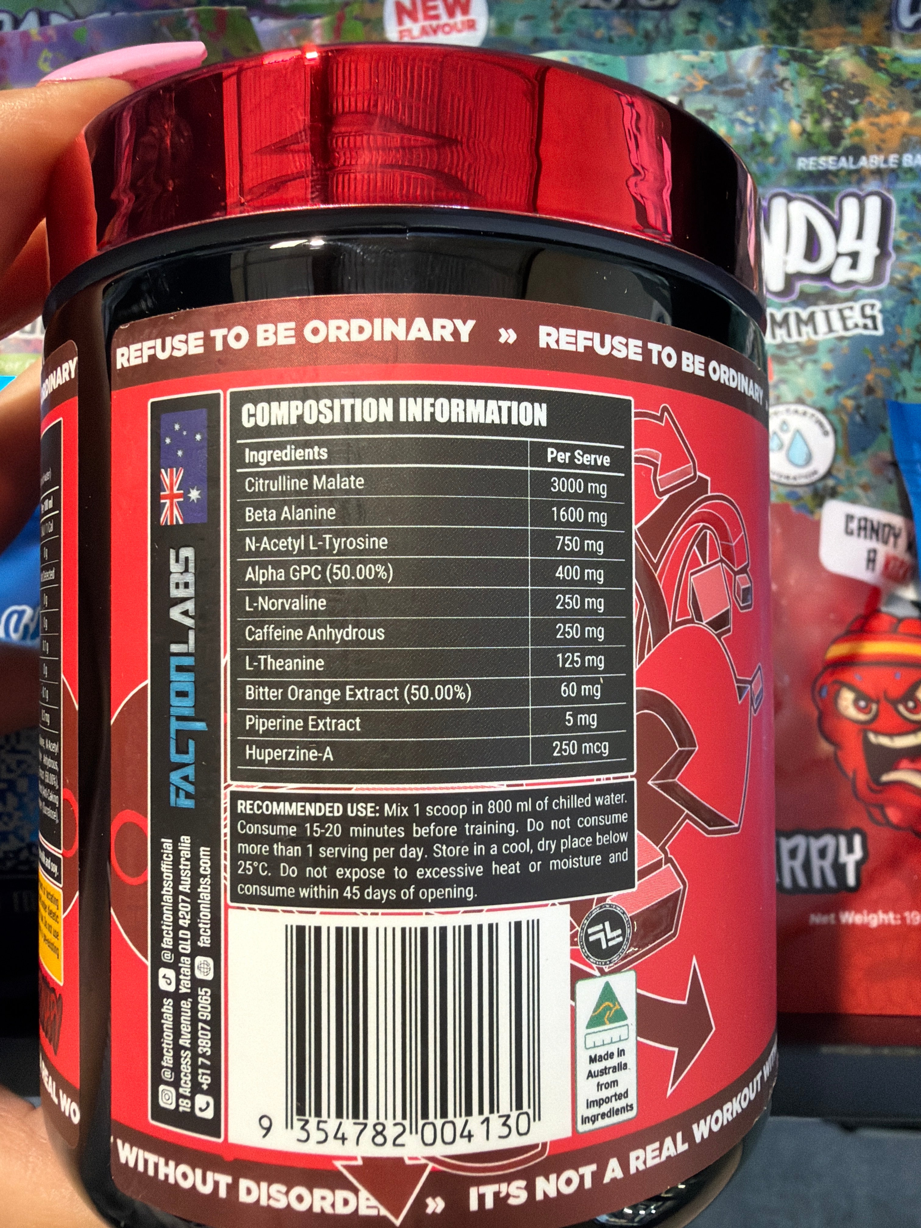 Faction Labs Disorder - Red Russian (Raspberry Flavour)