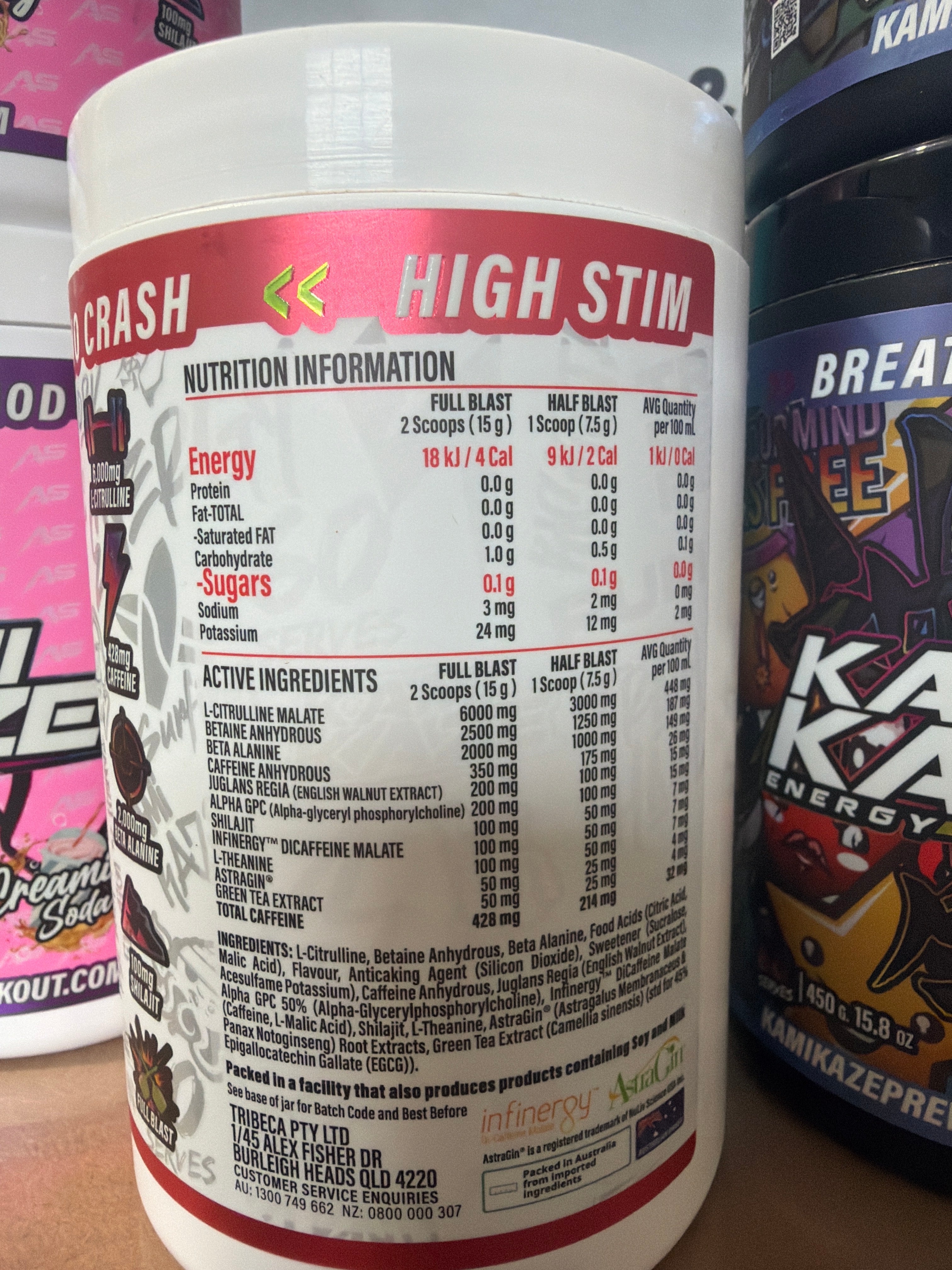 Kamikaze Energy Breath of God - Strawberry Lemonade