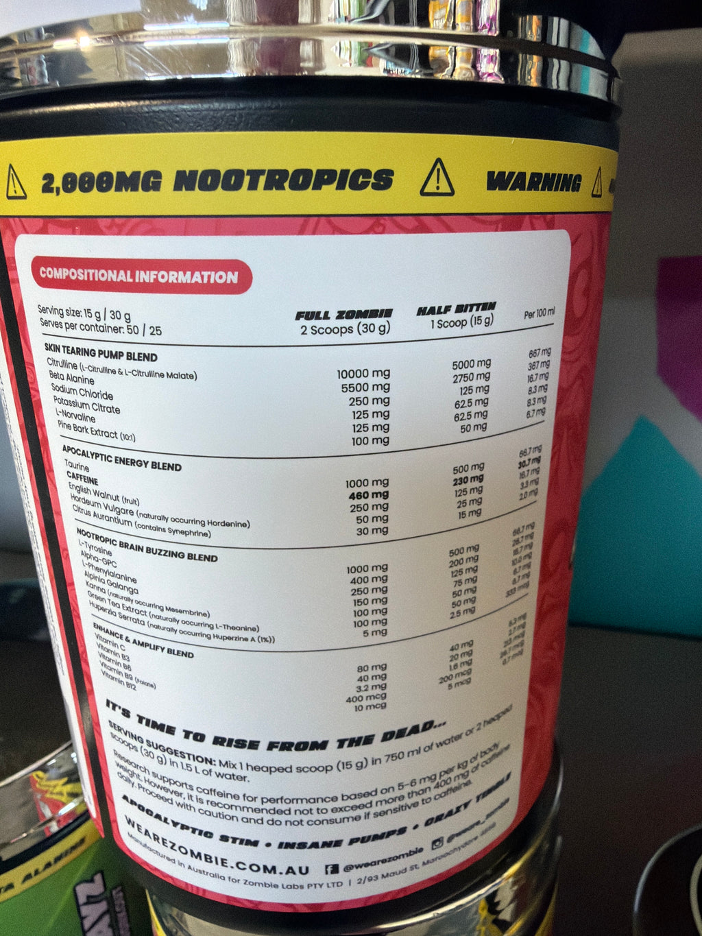 Zombie Labs Pre-Workout - Wicked Watermelon