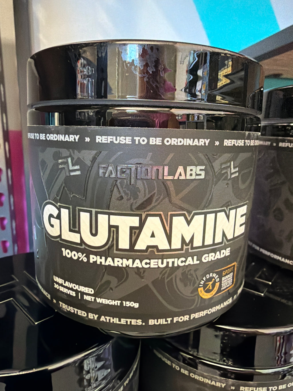 Faction Labs Glutamine 100% Pharmaceutical Grade - Unflavoured