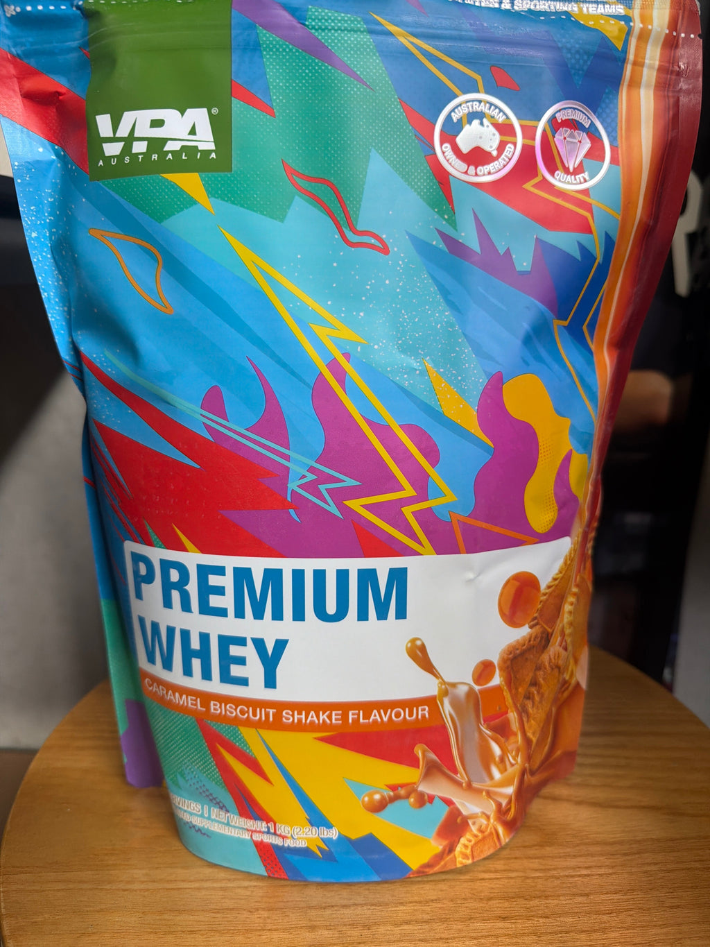 VPA Premium Whey - Caramel Biscuit Shake Flavour (1kg)
