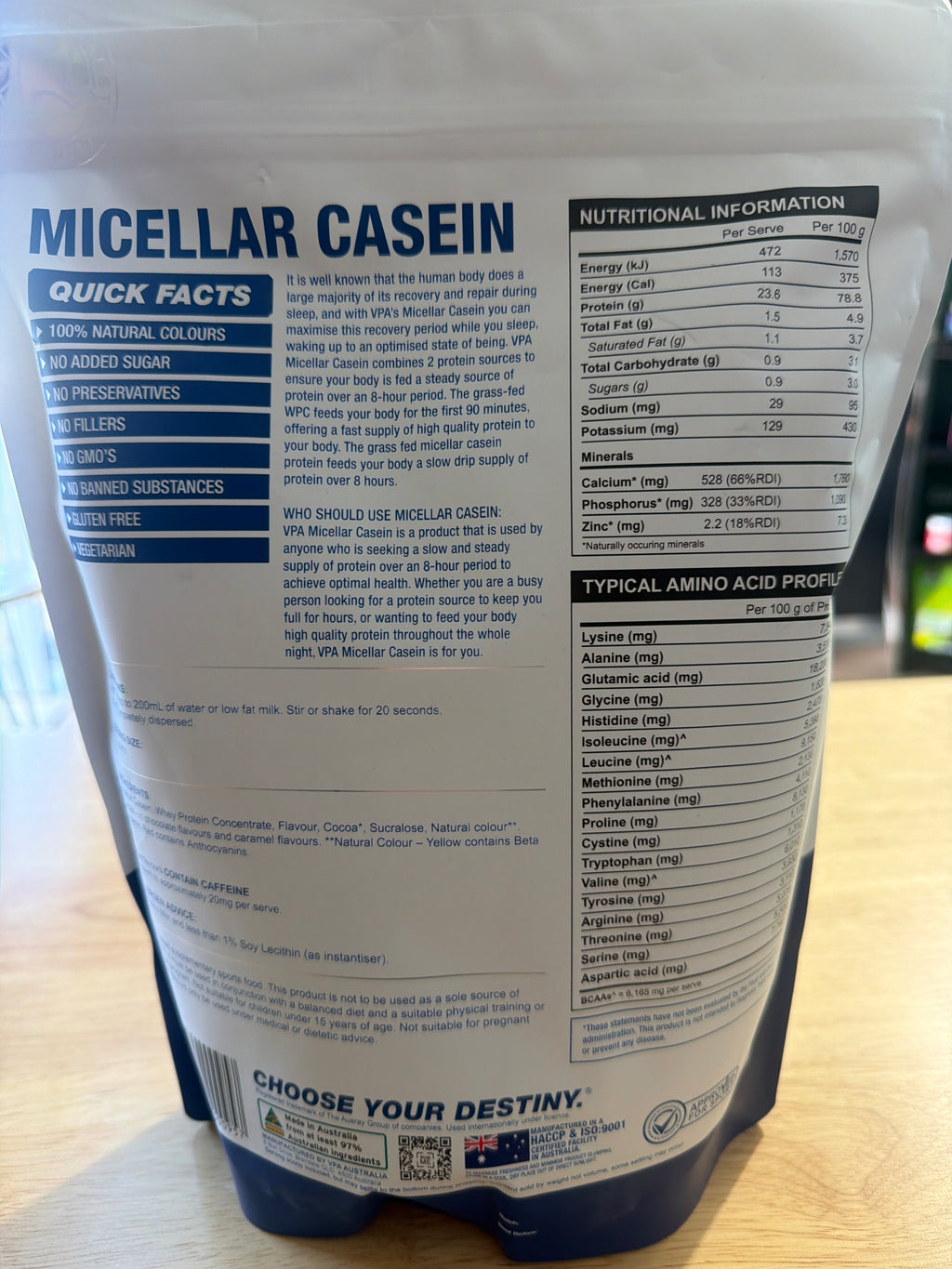 Premium Micellar Casein Protein - Chocolate