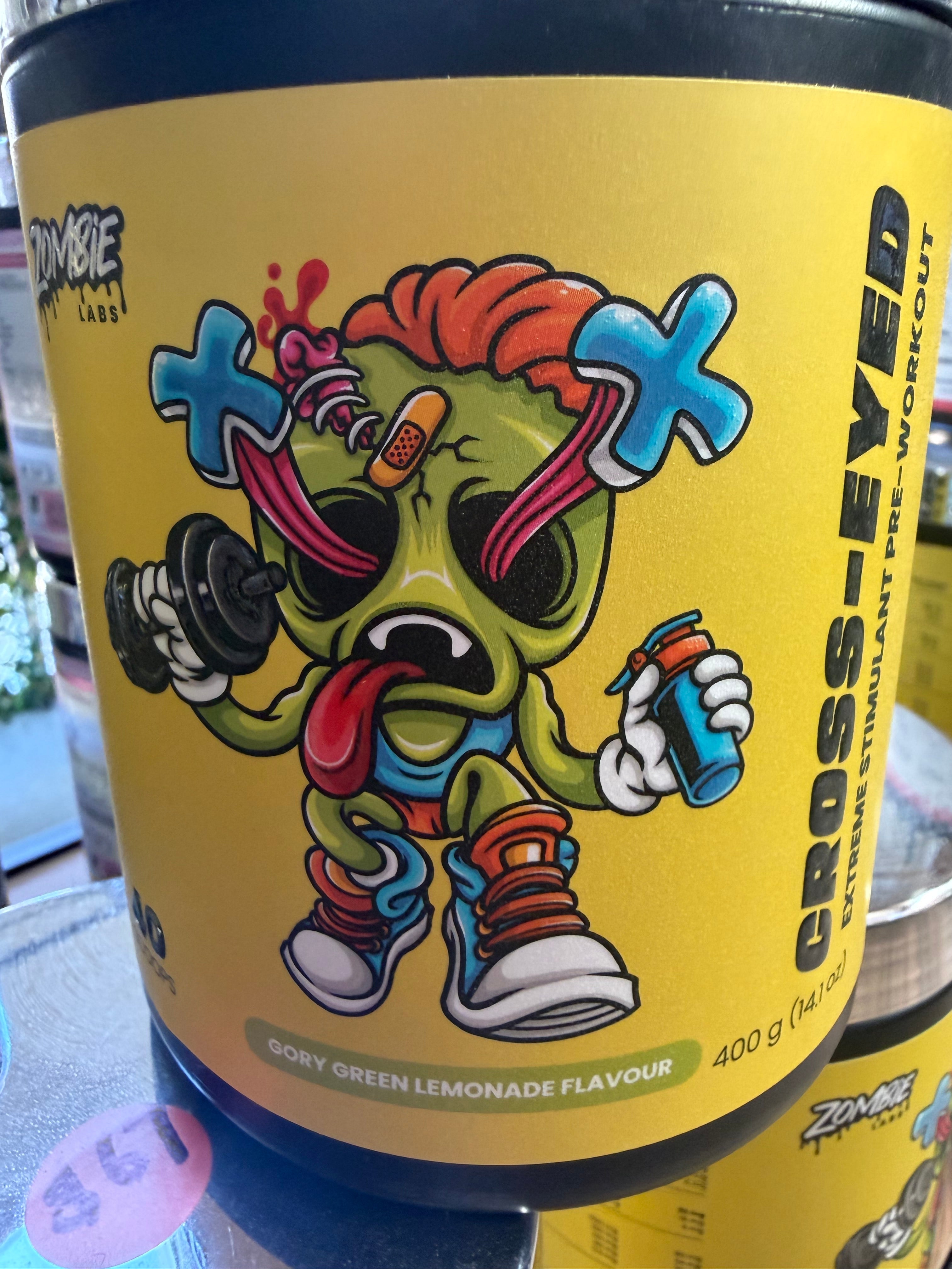 Zombie Labs Cross-Eyed Pre-Workout - Gory Green Lemonade
