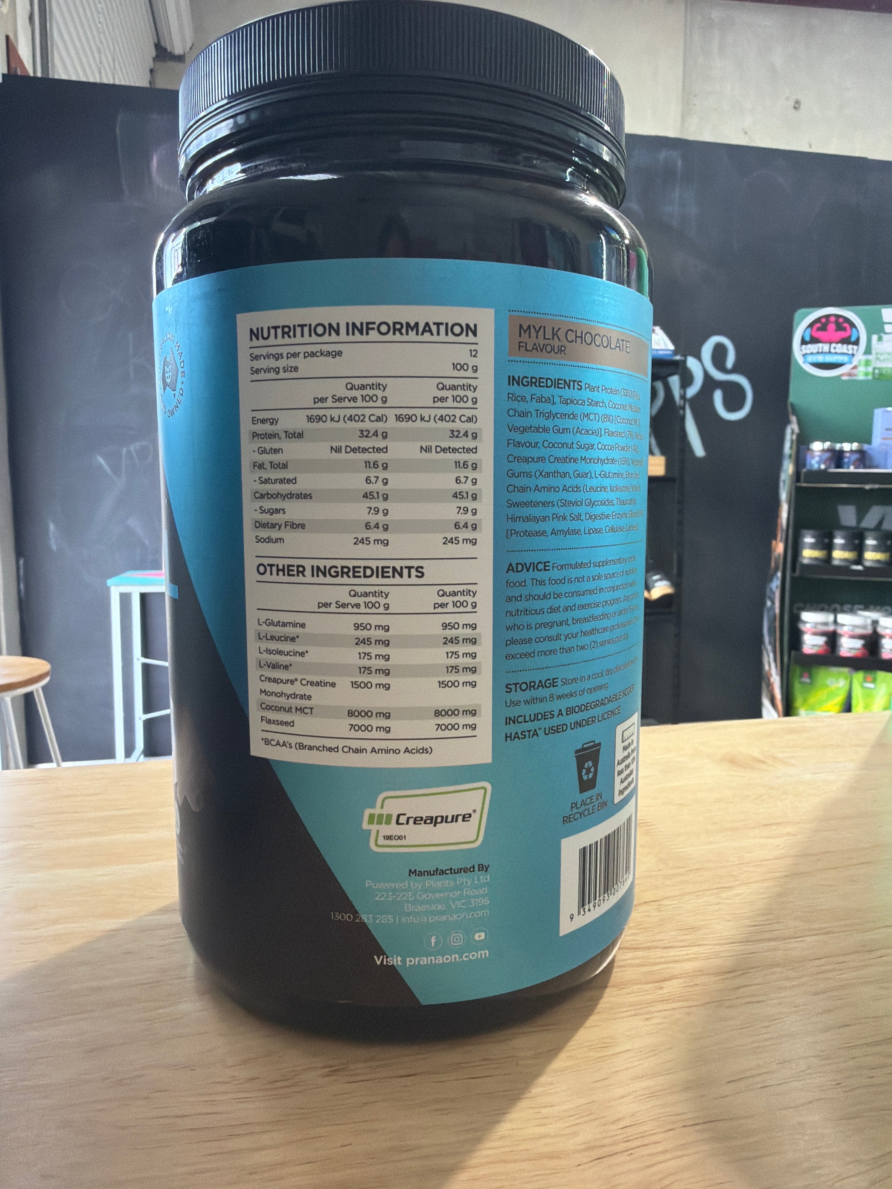 Prana On Natural Mass Protein – Mylk Chocolate Flavour