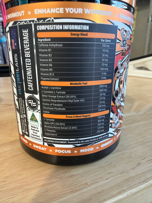 Faction Labs Deficit - Raspberry Soda Flavour