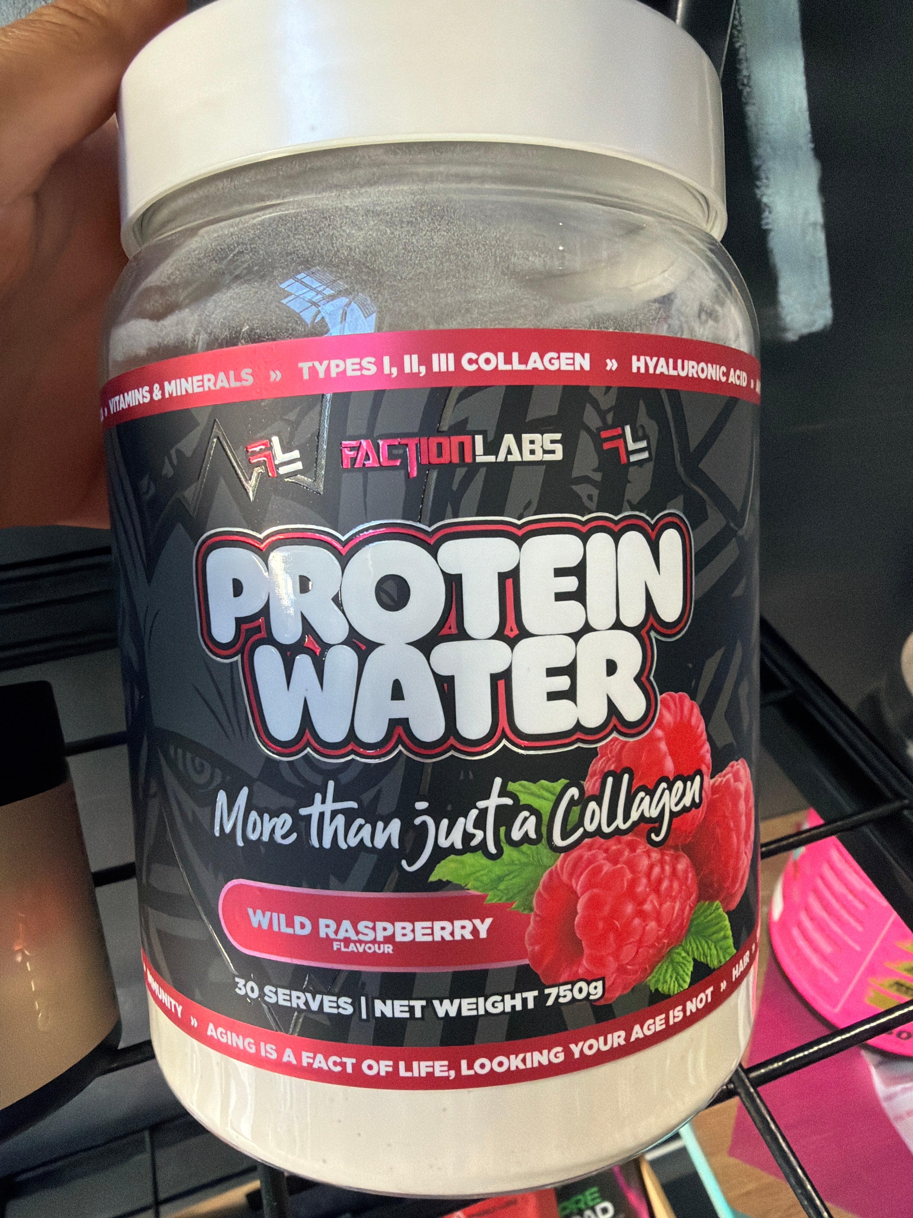 Faction Labs Protein Water - Wild Raspberry Flavour