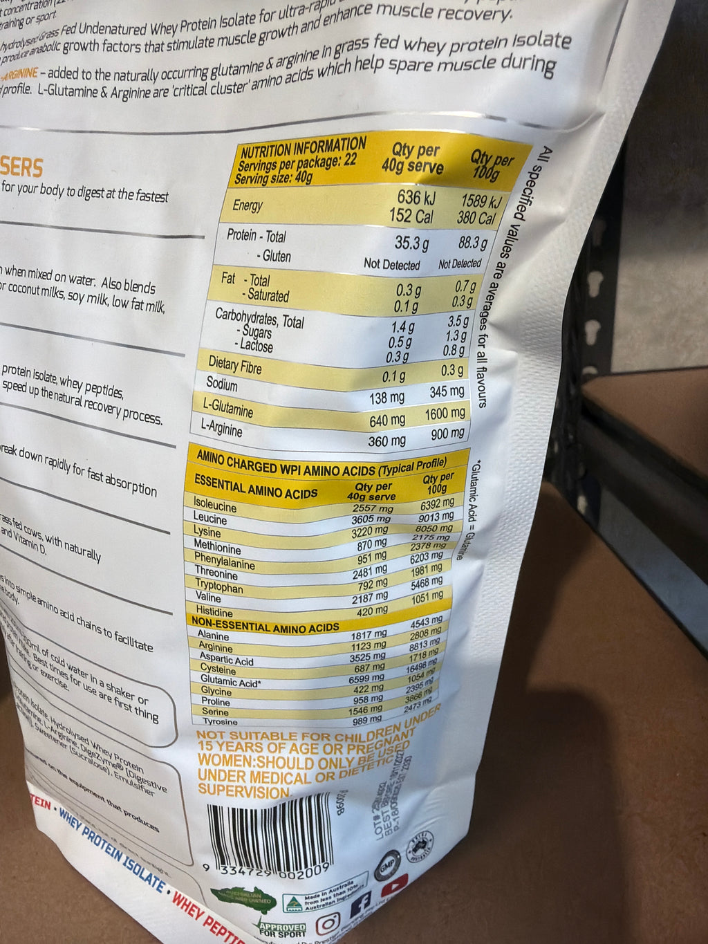 International Protein Amino Charged WPI - Chocolate