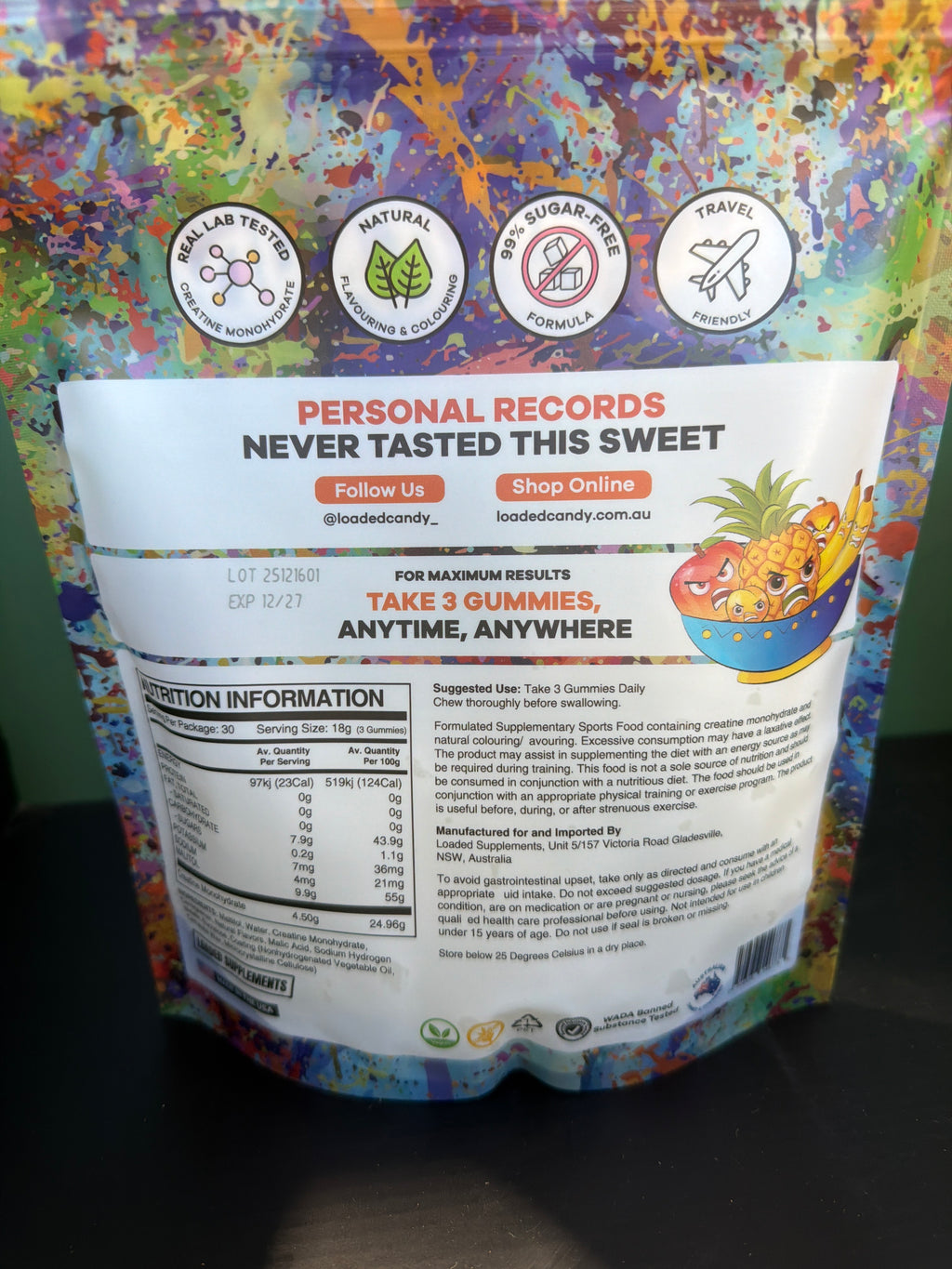 Loaded Candy Creatine Gummies - PR Pineapple