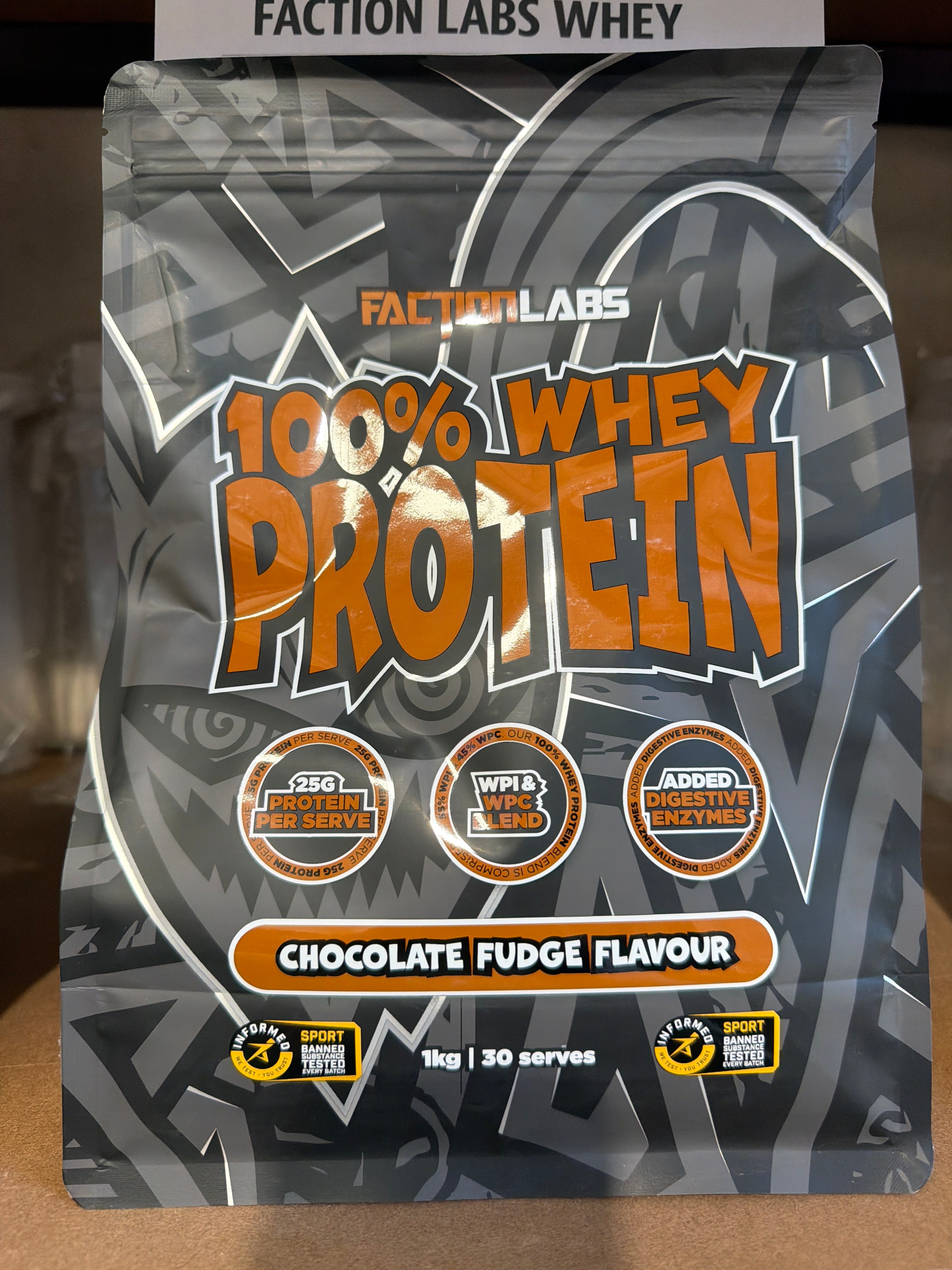 Faction Labs 100% Whey Protein - Chocolate Fudge