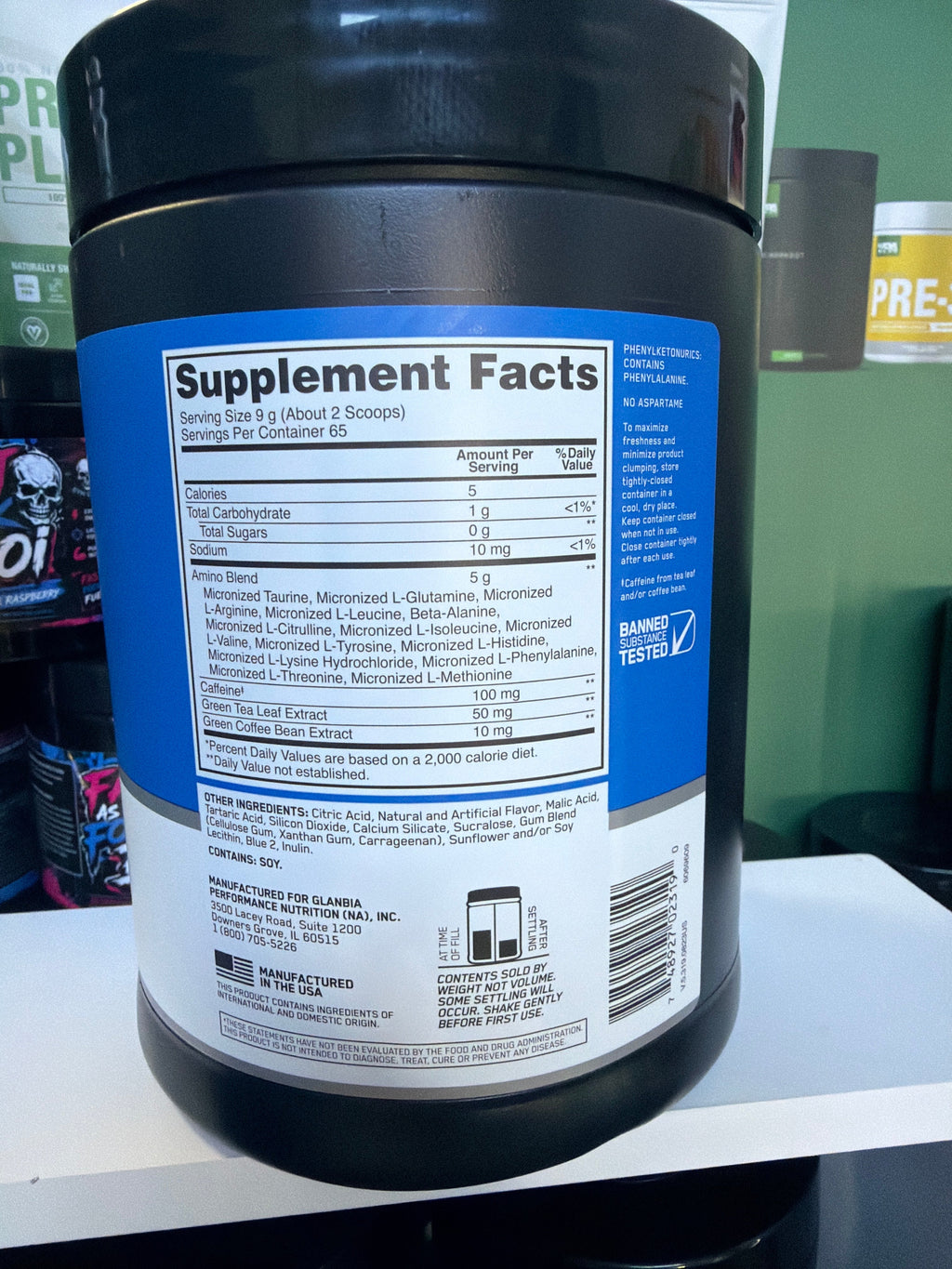 Optimum Nutrition Essential Amino Energy - Blue Raspberry (595g)
