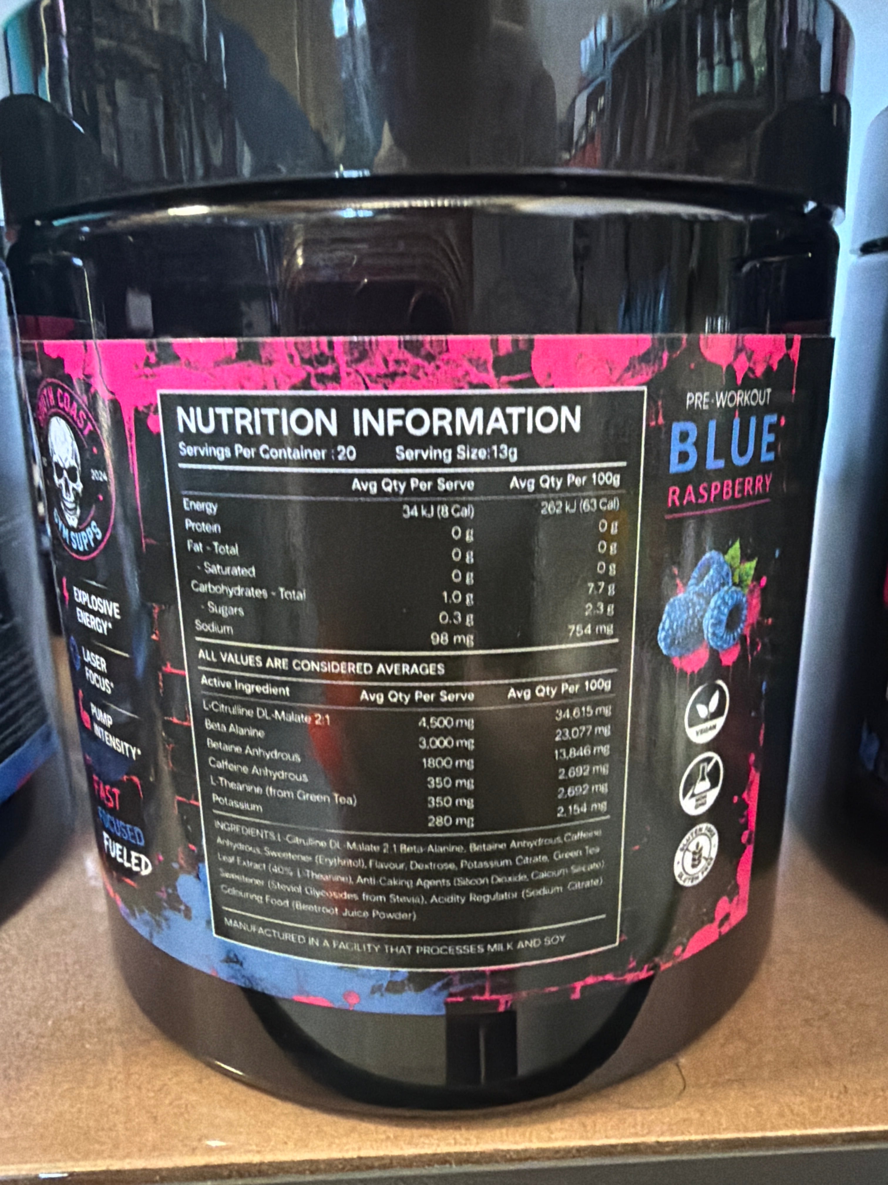Fast As Fook Boi Pre-Workout - Blue Raspberry