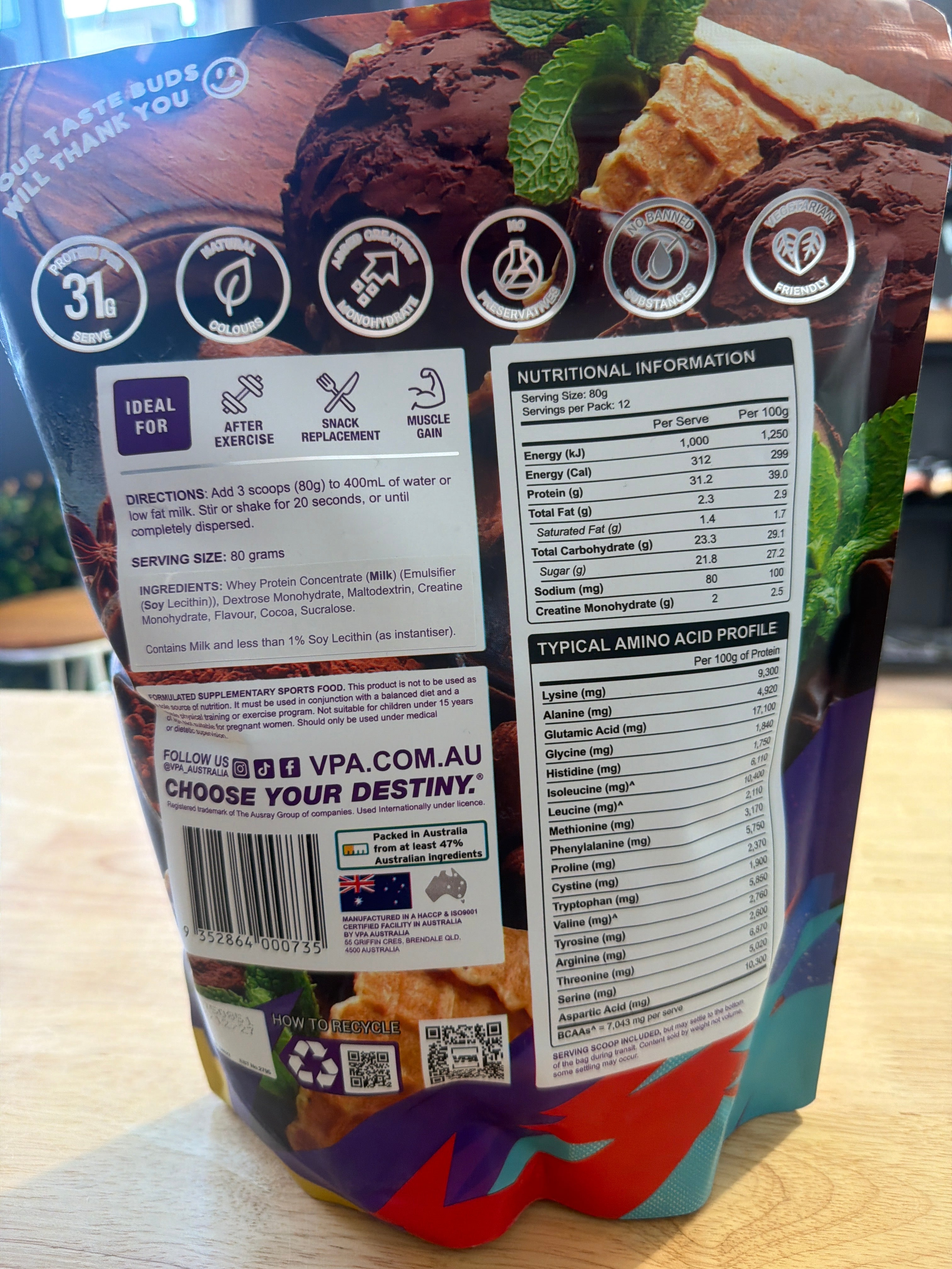 VPA Australia Muscle Gainer - Chocolate
