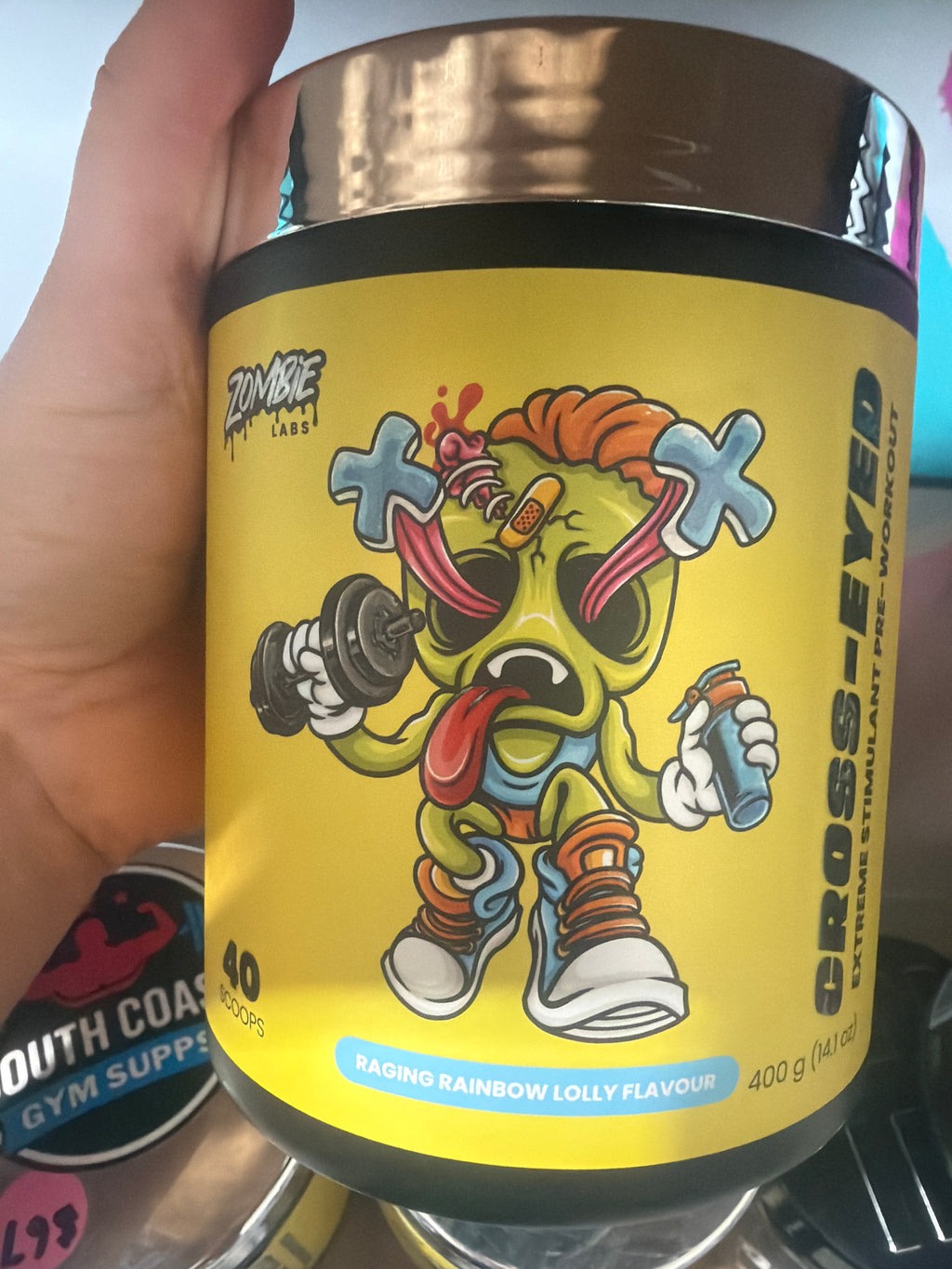 Zombie Labs Cross Eyed Pre-Workout - Raging Rainbow Lolly